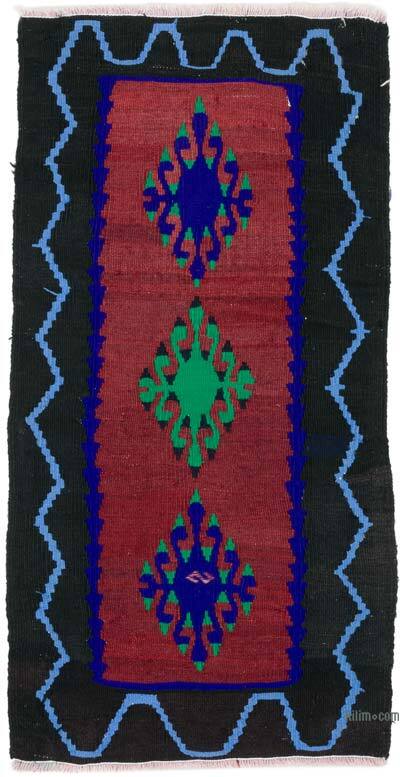 Alfombra Vintage Anatolian Kilim - 54 cm x 104 cm