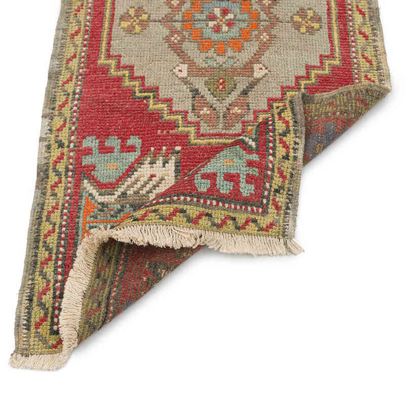 Vintage Turkish Hand-Knotted Rug - 1' 9" x 3' 5" (21" x 41") - K0076264
