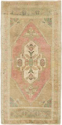 El Dokuma Vintage Halı - 50 cm x 101 cm
