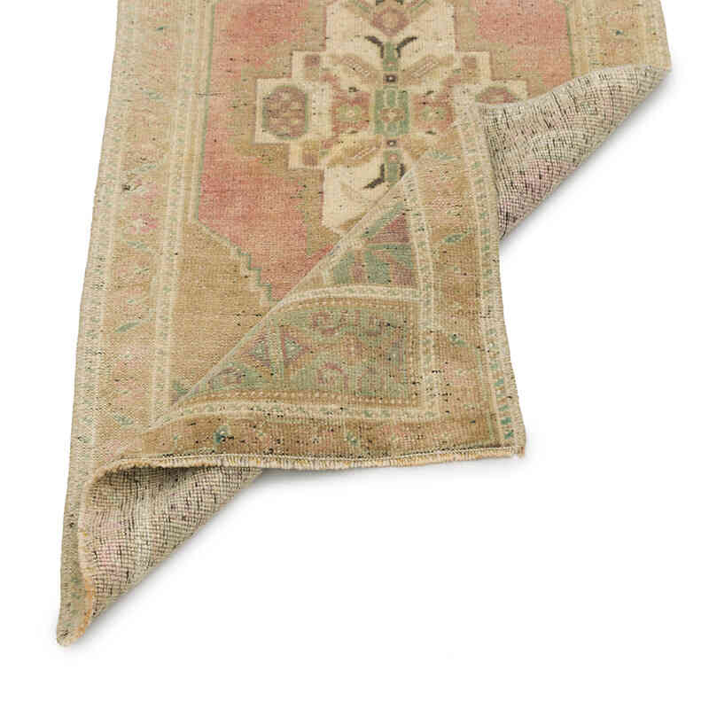 Vintage Turkish Hand-Knotted Rug - 1' 8" x 3' 4" (20" x 40") - K0076266