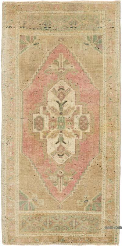Alfombra Vintage Turca Anudada a Mano - 50 cm x 101 cm