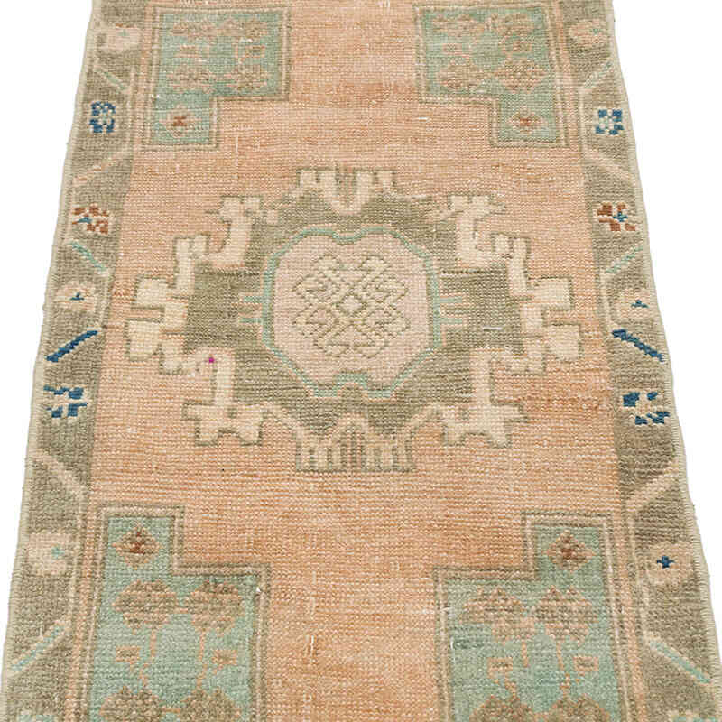 Alfombra Vintage Turca Anudada a Mano - 48 cm x 98 cm - K0076268