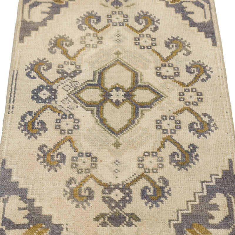El Dokuma Vintage Halı - 42 cm x 115 cm - K0076271