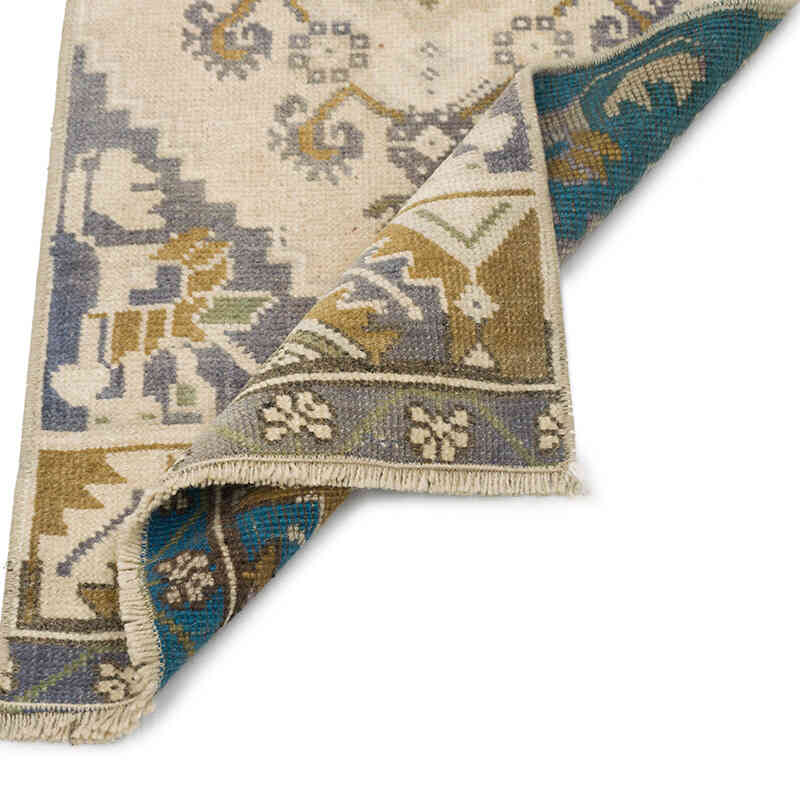 El Dokuma Vintage Halı - 42 cm x 115 cm - K0076271