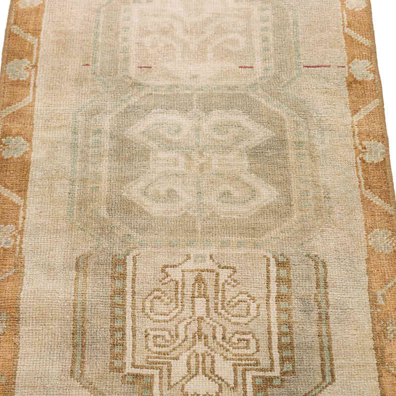 Vintage Turkish Hand-Knotted Rug - 1' 5" x 2' 11" (17" x 35") - K0076273