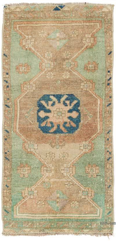 Alfombra Vintage Turca Anudada a Mano - 46 cm x 94 cm