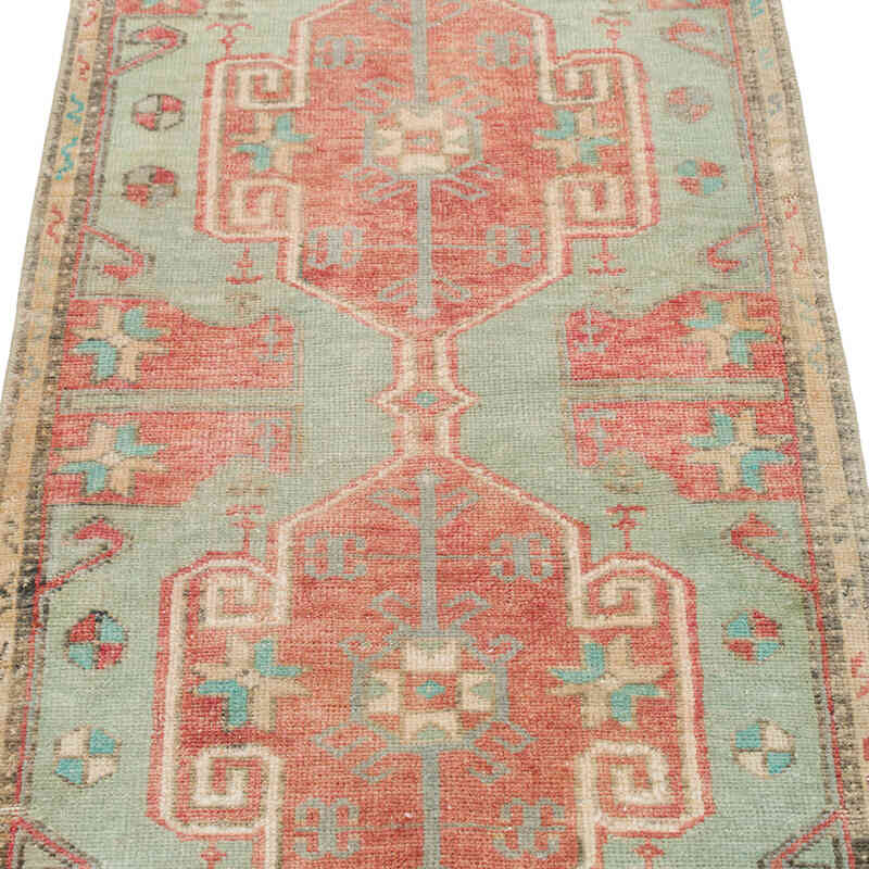 Alfombra Vintage Turca Anudada a Mano - 53 cm x 100 cm - K0076277