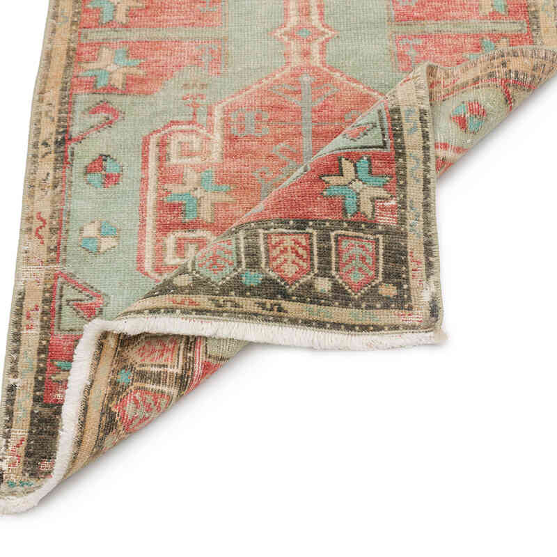 Alfombra Vintage Turca Anudada a Mano - 53 cm x 100 cm - K0076277