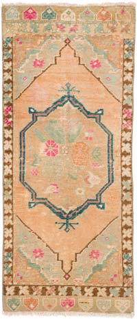 El Dokuma Vintage Halı - 50 cm x 119 cm