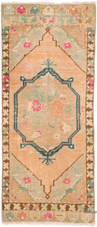 Alfombra Vintage Turca Anudada a Mano - 50 cm x 119 cm
