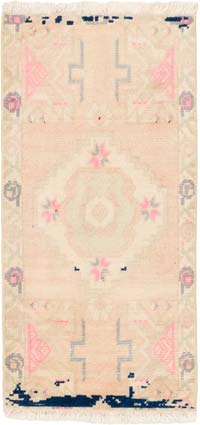 El Dokuma Vintage Halı - 48 cm x 97 cm