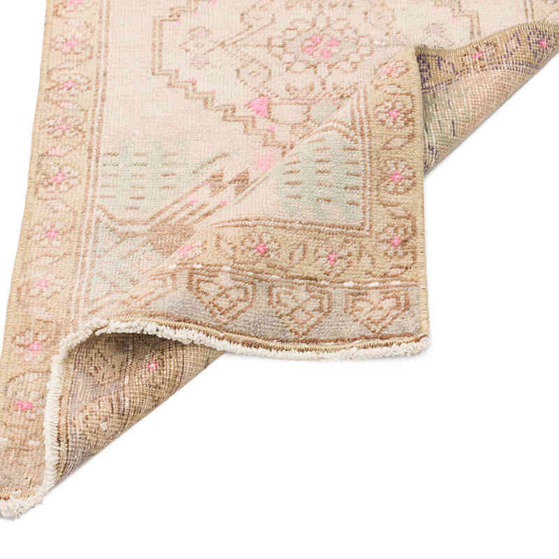 Alfombra Vintage Turca Anudada a Mano - 48 cm x 96 cm - K0076377