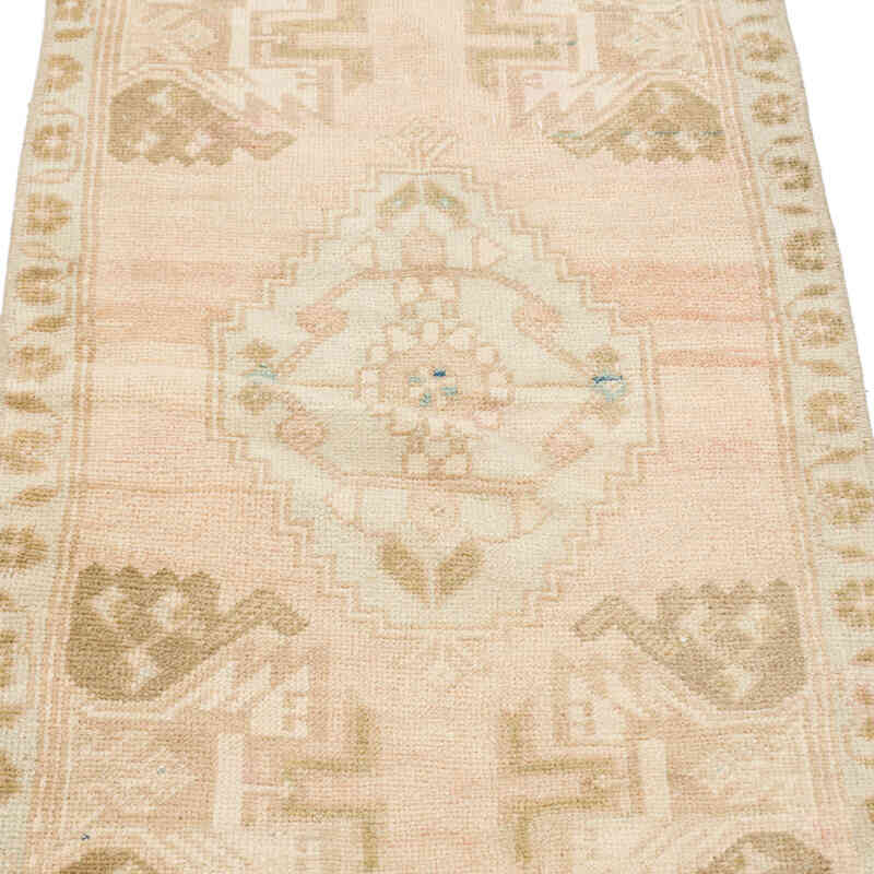 Alfombra Vintage Turca Anudada a Mano - 52 cm x 104 cm - K0076381