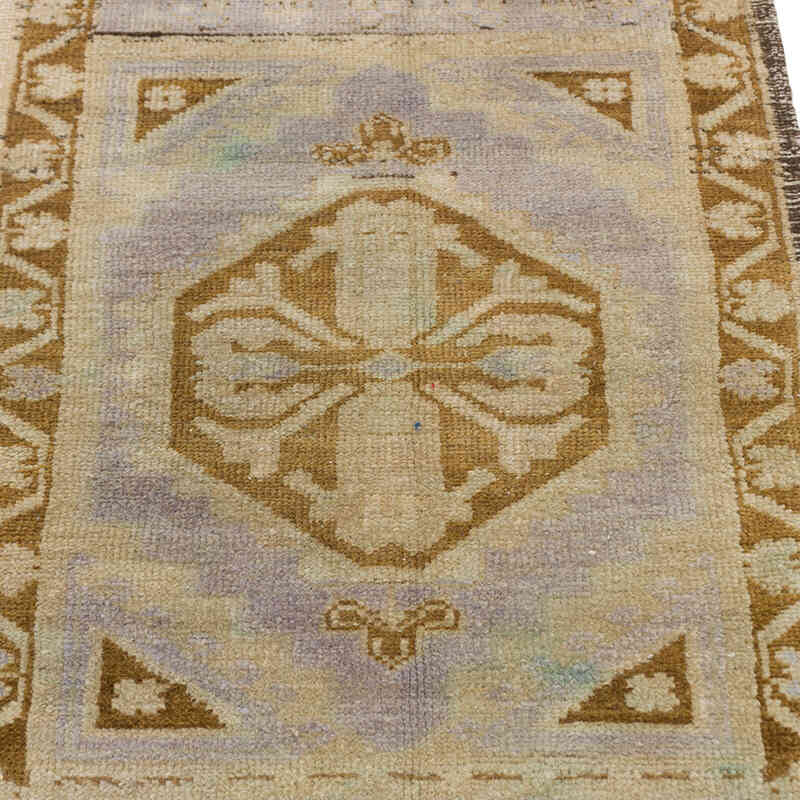 El Dokuma Vintage Halı - 47 cm x 80 cm - K0076385