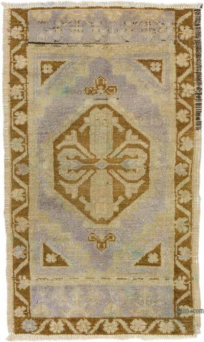Alfombra Vintage Turca Anudada a Mano - 47 cm x 80 cm