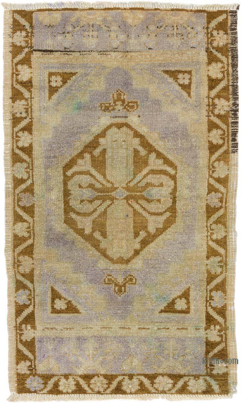 El Dokuma Vintage Halı - 47 cm x 80 cm - K0076385