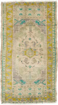 El Dokuma Vintage Halı - 51 cm x 92 cm