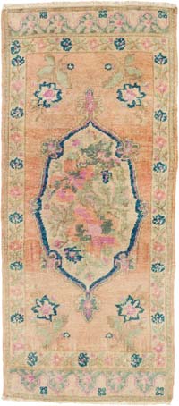 El Dokuma Vintage Halı - 52 cm x 116 cm
