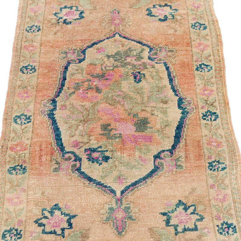 Vintage Turkish Hand-Knotted Rug - 1' 8" x 3' 10" (20" x 46") - K0076390