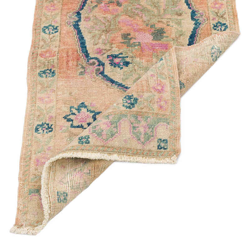 Vintage Turkish Hand-Knotted Rug - 1' 8" x 3' 10" (20" x 46") - K0076390