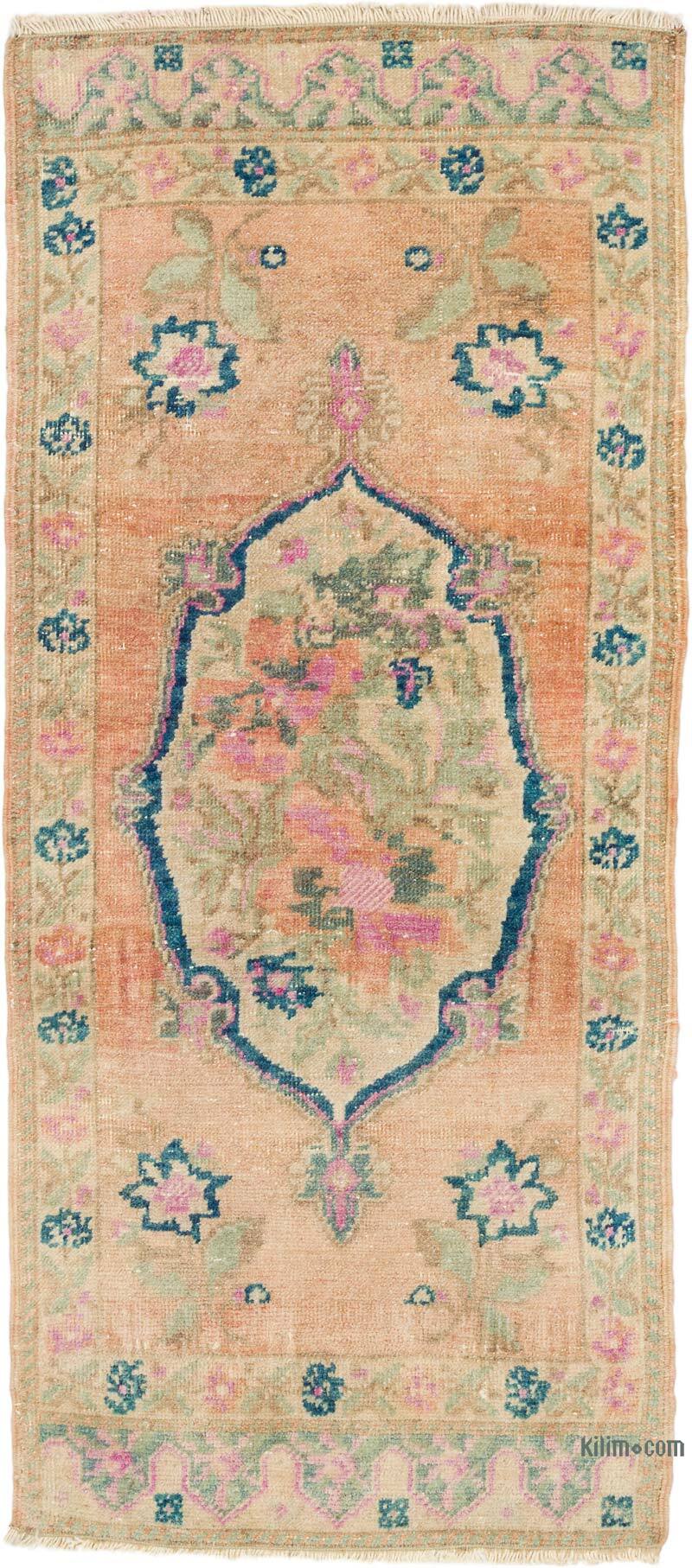 Vintage Turkish Hand-Knotted Rug - 1' 8" x 3' 10" (20" x 46") - K0076390