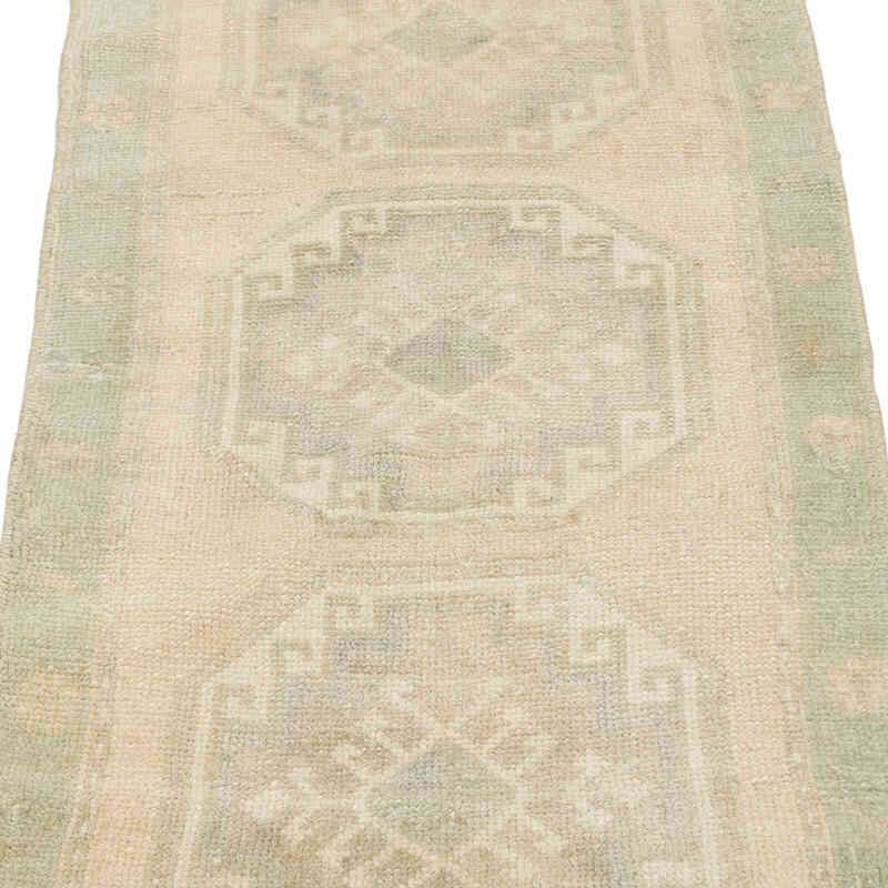 Vintage Turkish Hand-Knotted Rug - 1' 7" x 3' 2" (19" x 38") - K0076393