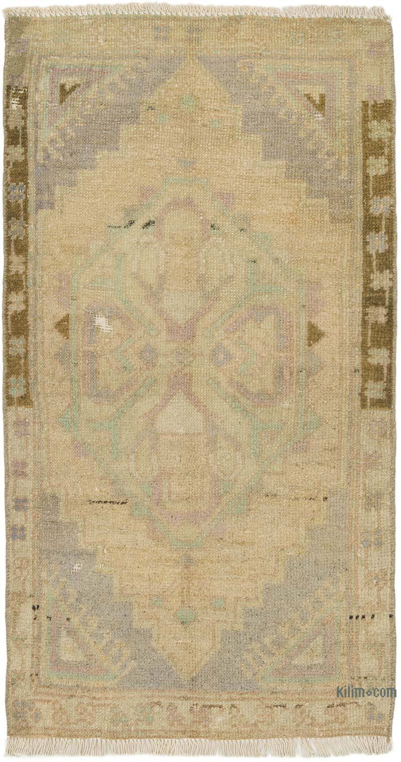 Vintage Turkish Hand-Knotted Rug - 1' 9" x 3' 3" (21" x 39") - K0076400