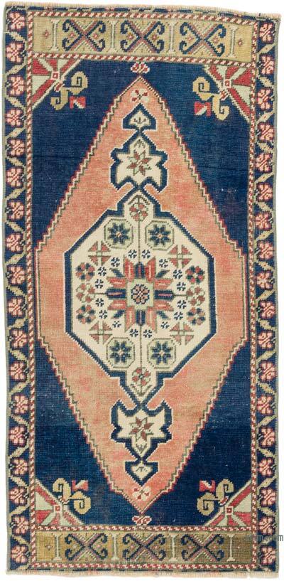 Alfombra Vintage Turca Anudada a Mano - 52 cm x 110 cm