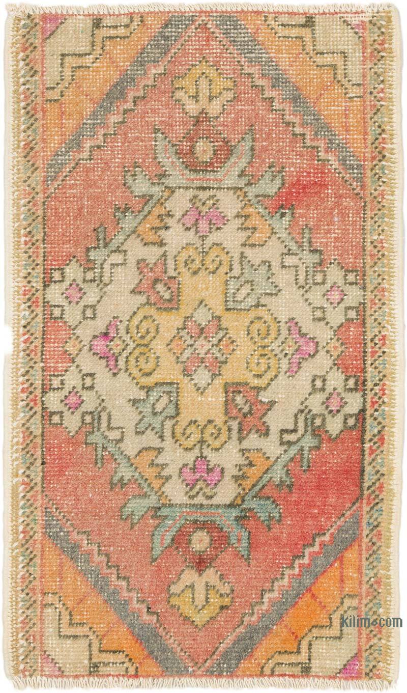 Vintage Turkish Hand-Knotted Rug - 1' 8" x 2' 10" (20" x 34") - K0076403