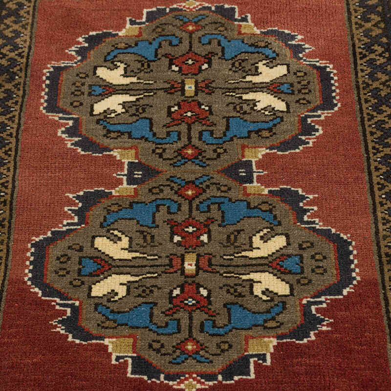Vintage Turkish Hand-Knotted Rug - 1' 9" x 3' 4" (21" x 40") - K0076404