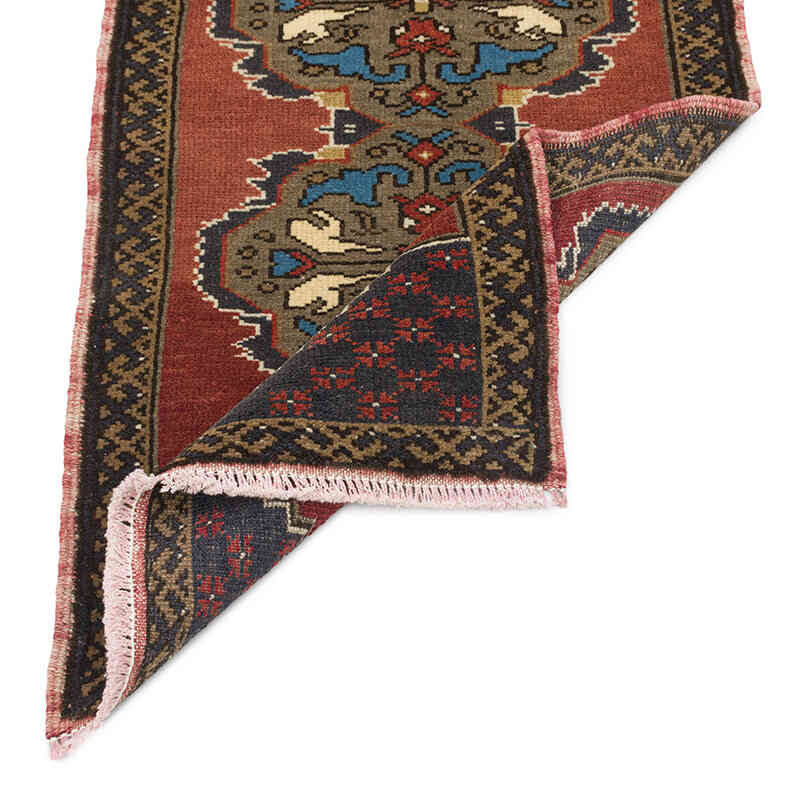 Vintage Turkish Hand-Knotted Rug - 1' 9" x 3' 4" (21" x 40") - K0076404