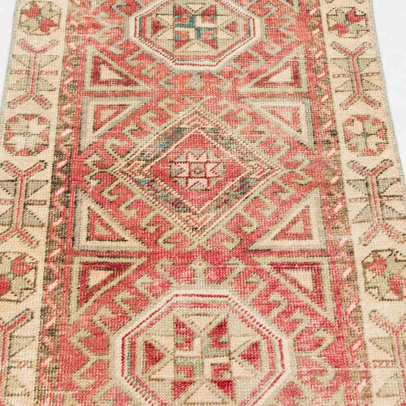 Alfombra Vintage Turca Anudada a Mano - 53 cm x 122 cm - K0076406