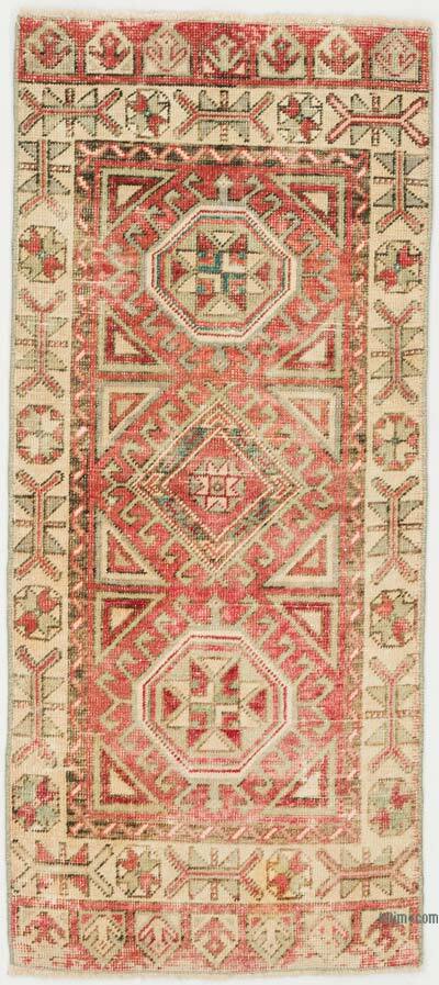 Alfombra Vintage Turca Anudada a Mano - 53 cm x 122 cm