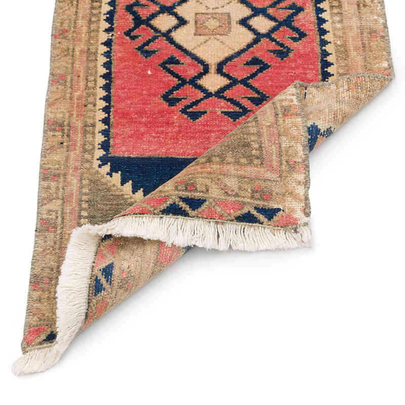 Alfombra Vintage Turca Anudada a Mano - 44 cm x 95 cm - K0076407