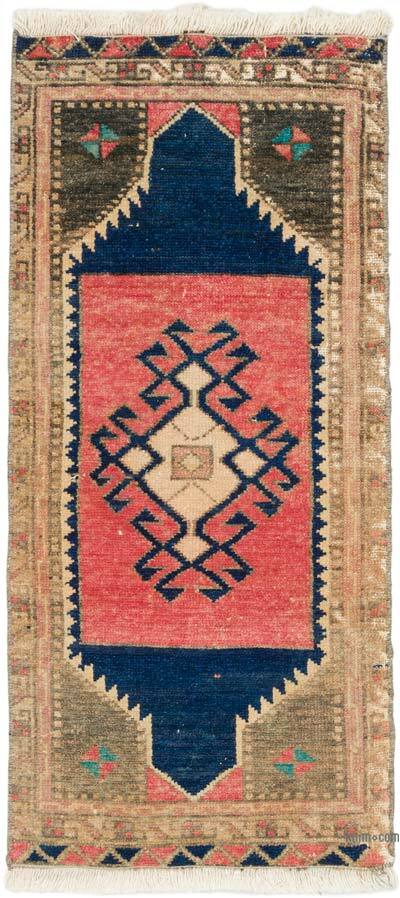El Dokuma Vintage Halı - 44 cm x 95 cm