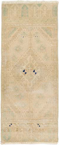 El Dokuma Vintage Halı - 44 cm x 106 cm