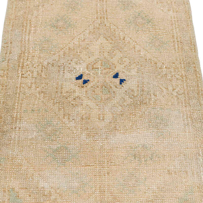 Alfombra Vintage Turca Anudada a Mano - 44 cm x 106 cm - K0076408