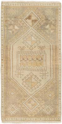 El Dokuma Vintage Halı - 46 cm x 86 cm