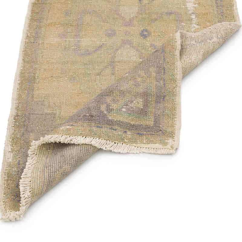 Alfombra Vintage Turca Anudada a Mano - 56 cm x 101 cm - K0076410