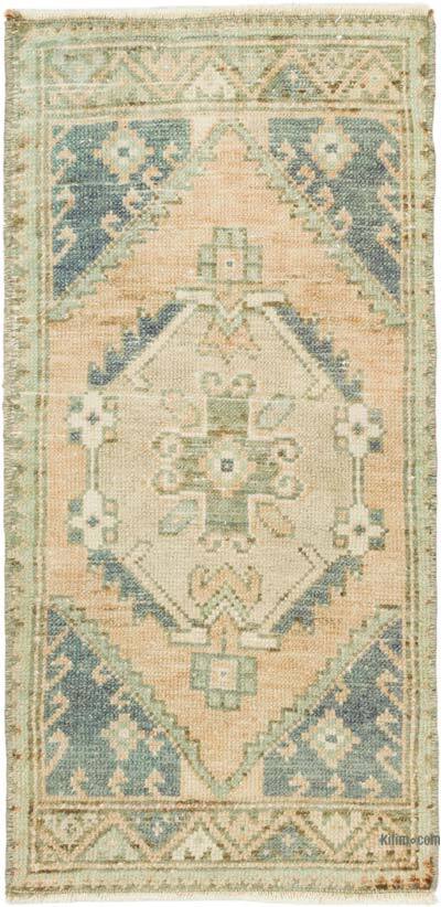 El Dokuma Vintage Halı - 43 cm x 86 cm