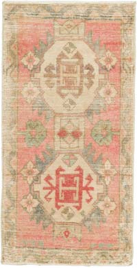 El Dokuma Vintage Halı - 45 cm x 87 cm