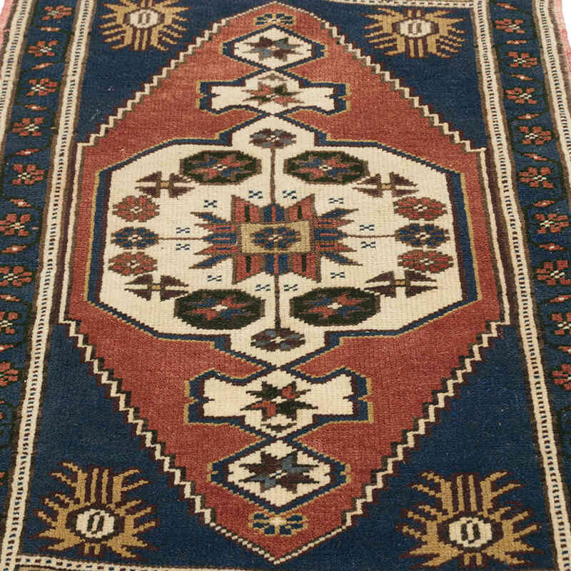 Vintage Turkish Hand-Knotted Rug - 2' 1" x 3' 4" (25" x 40") - K0076416