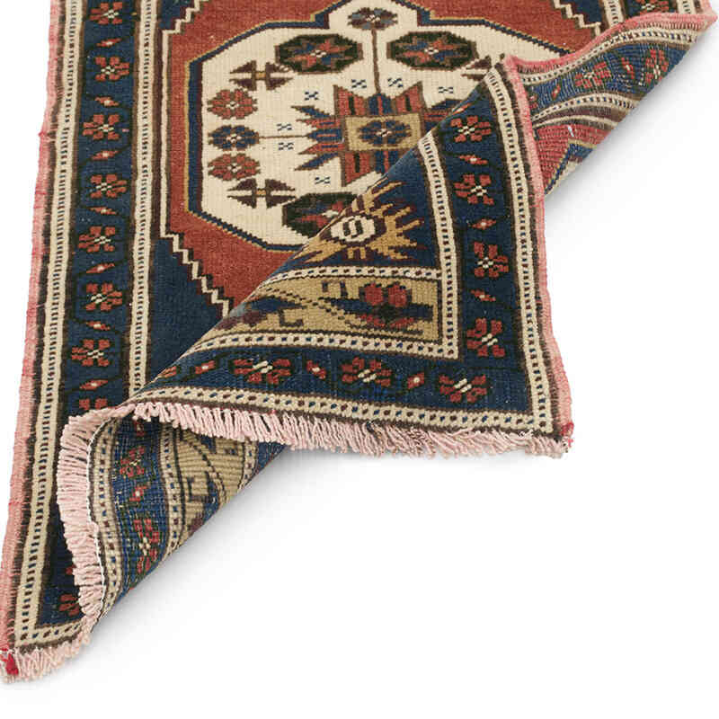 Vintage Turkish Hand-Knotted Rug - 2' 1" x 3' 4" (25" x 40") - K0076416