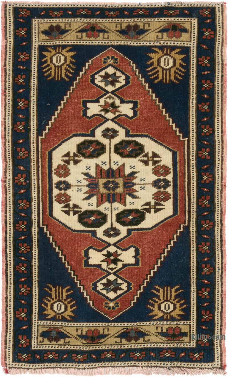 Vintage Turkish Hand-Knotted Rug - 2' 1" x 3' 4" (25" x 40") - K0076416