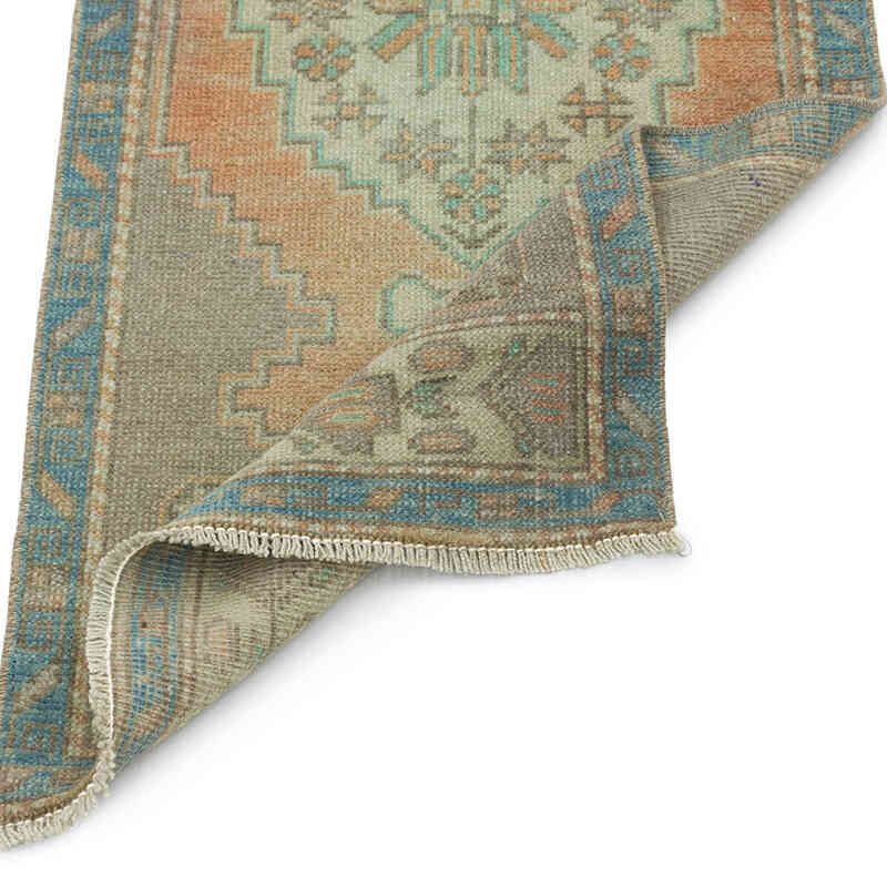 Alfombra Vintage Turca Anudada a Mano - 48 cm x 114 cm - K0076417