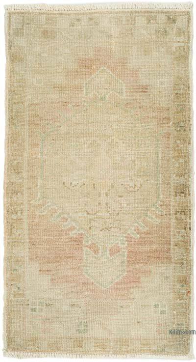 Alfombra Vintage Turca Anudada a Mano - 55 cm x 100 cm
