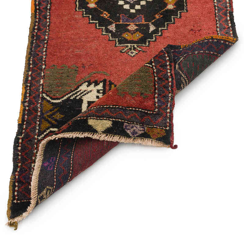 Alfombra Vintage Turca Anudada a Mano - 48 cm x 115 cm - K0076421