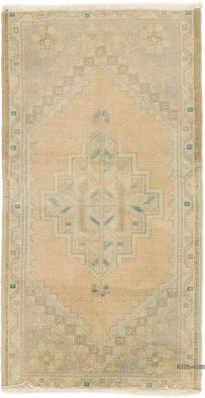 Alfombra Vintage Turca Anudada a Mano - 51 cm x 96 cm