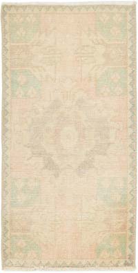 El Dokuma Vintage Halı - 47 cm x 90 cm