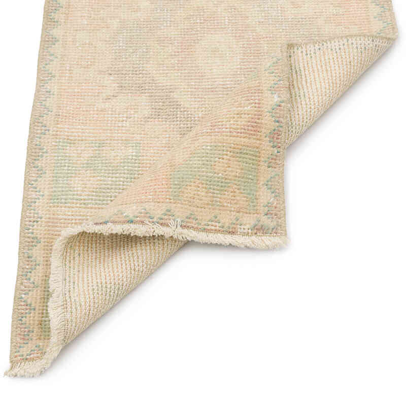 Alfombra Vintage Turca Anudada a Mano - 47 cm x 90 cm - K0076424